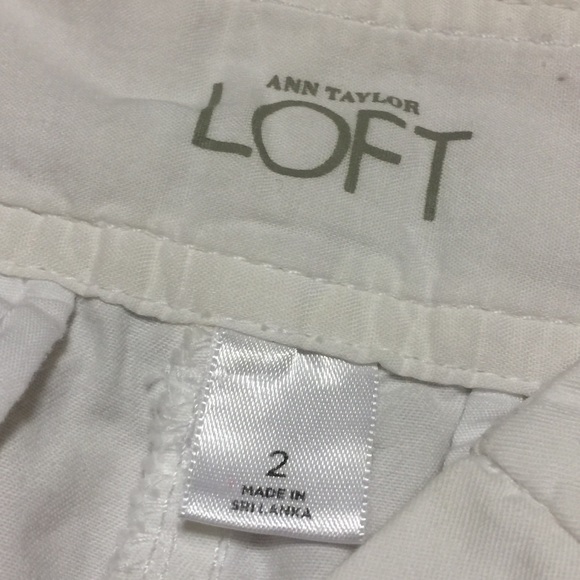 Loft White Chino Shorts - Picture 7 of 8